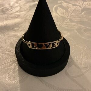 Love Heart Sentimental Gold Tone Bracelet